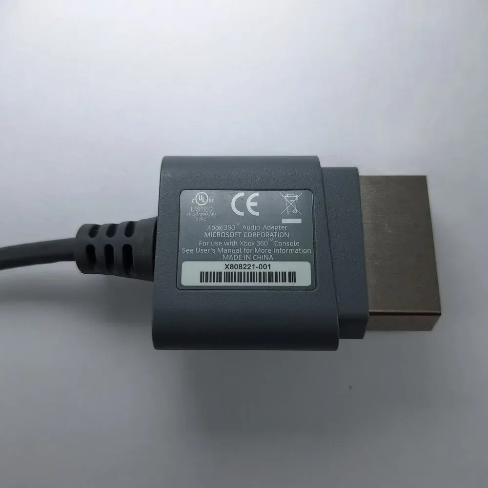 Microsoft Xbox 360 Original Genuine OEM RCA Audio Adapter Cable X808221-001